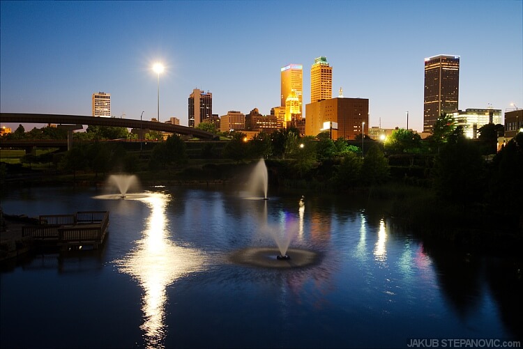 The only skyline of the town I took was from the Centennial Park before I went to bed.