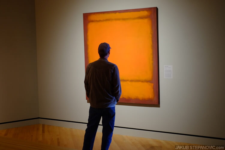 No.210/211 (orange) by Rothko. That's one of pieces was learning a speech about for my high school graduation exam!