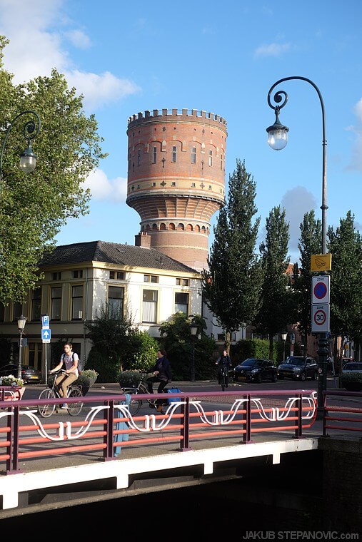 one of city's water towers 