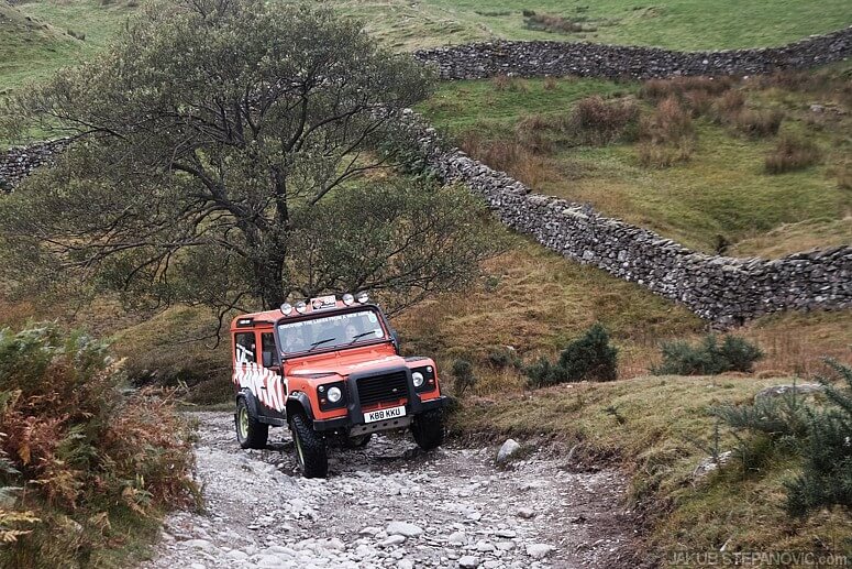 Some paths can be accessed by anything with higher ground clearance only, but for other ones you better have something with big wheels and low gears. Everyone can be happy here.