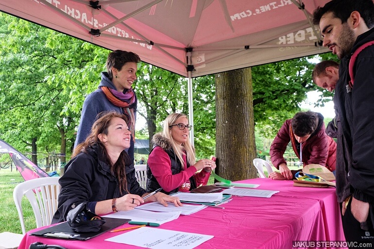 registration booth