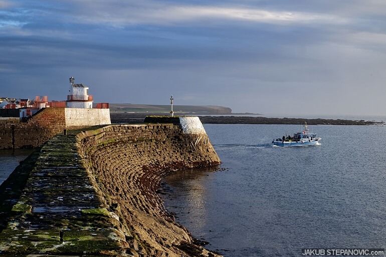 Local harbor used to be one of the largest fishing ports of Scotland.