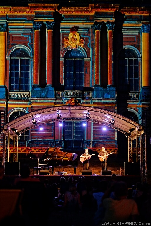 Kendy Gable and Claudio Donzelli perform during the Palais Sommer festival, Dresden, summer 2018.