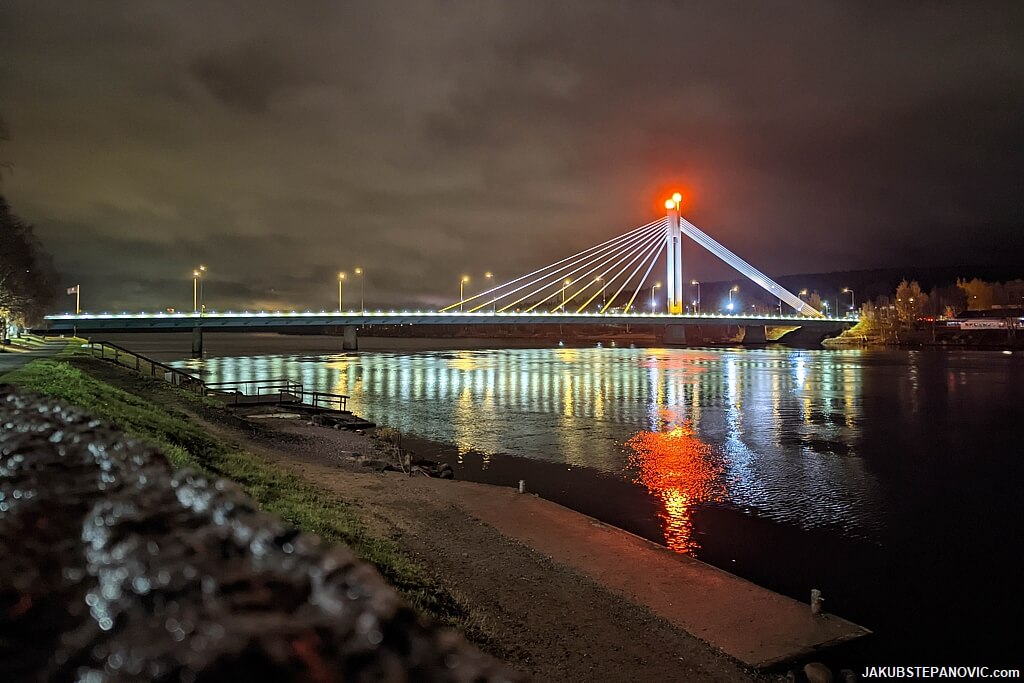 Jätkänkynttiläsilta Bridge in Rovaniemi from 1989.